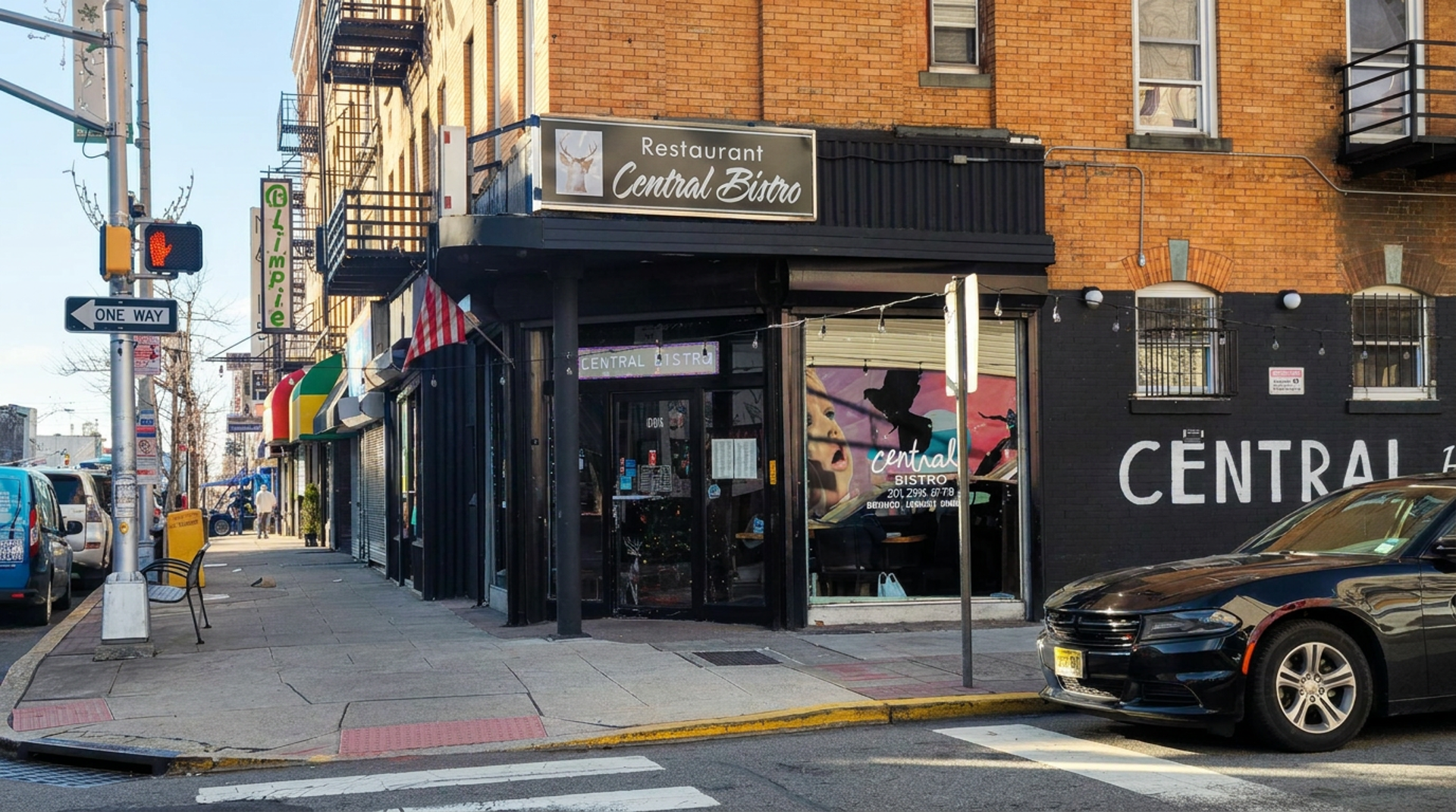 The corner of Thorne and Central